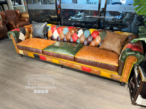 vintage leather chesterfield sofa