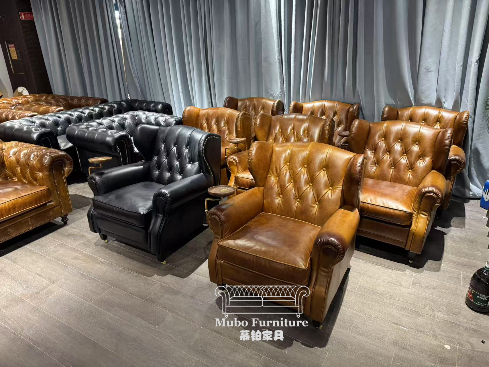 cigar chair leather