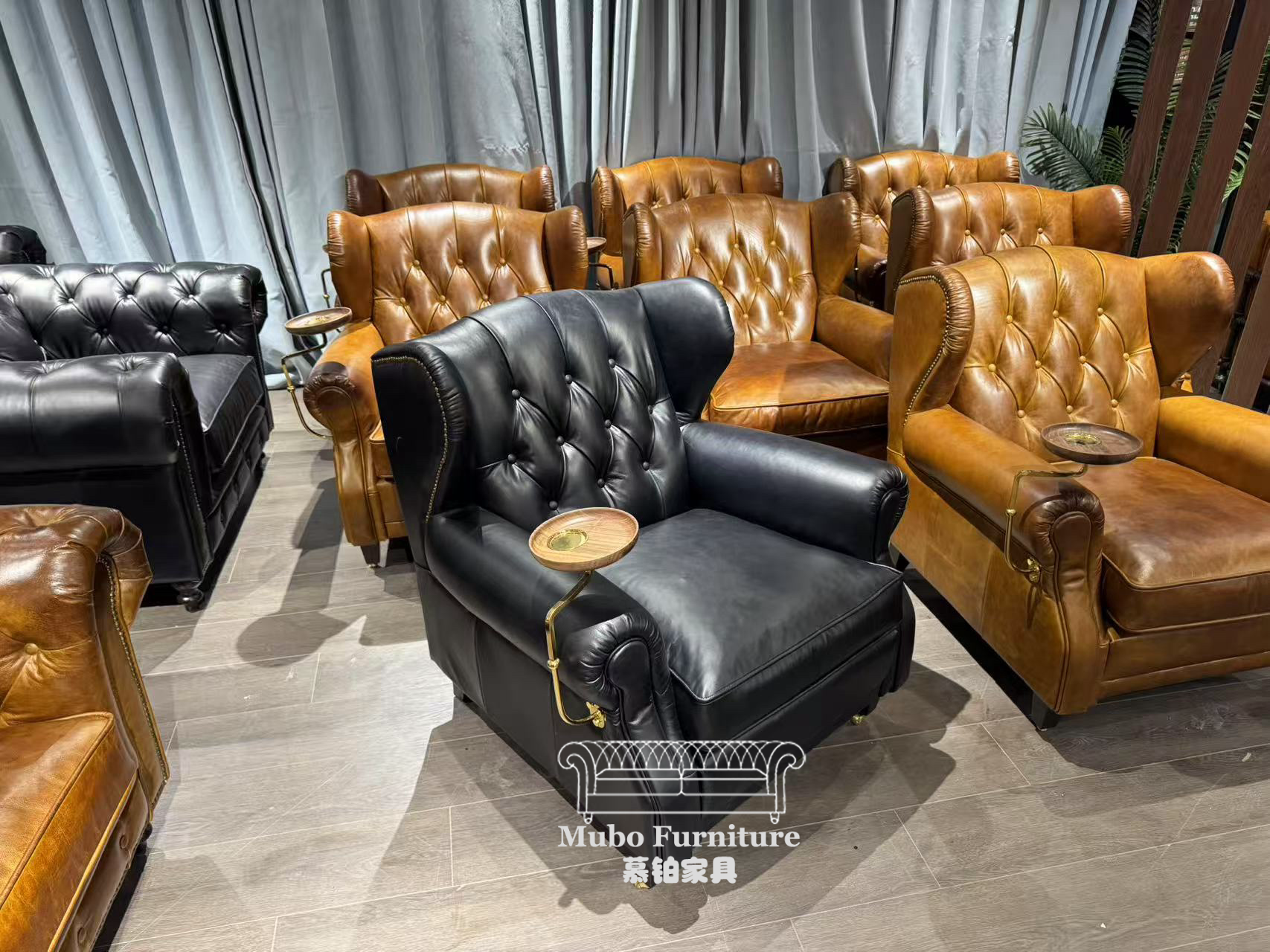 crate and barrel cigar chair