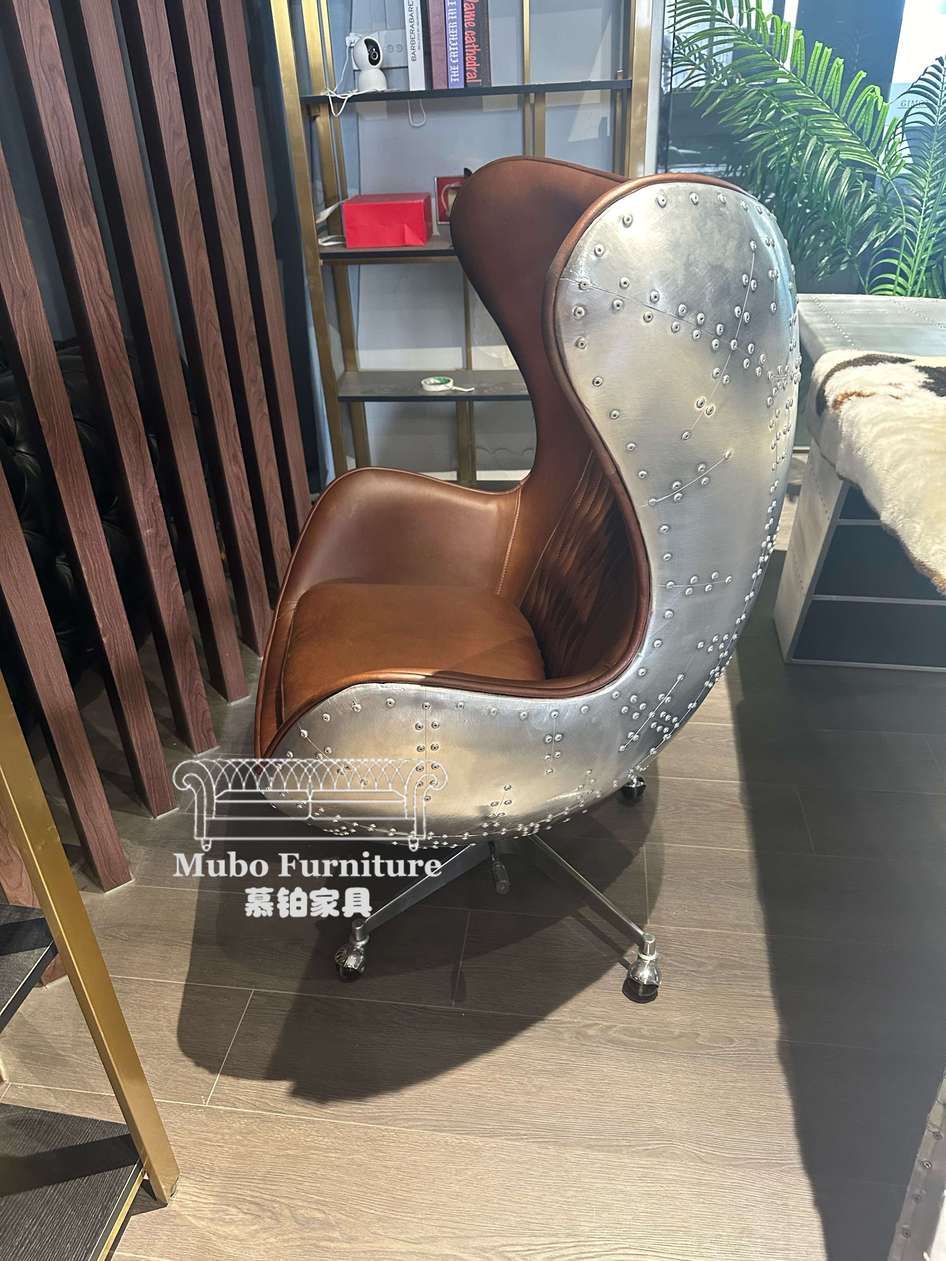 aviation style furniture egg chair
