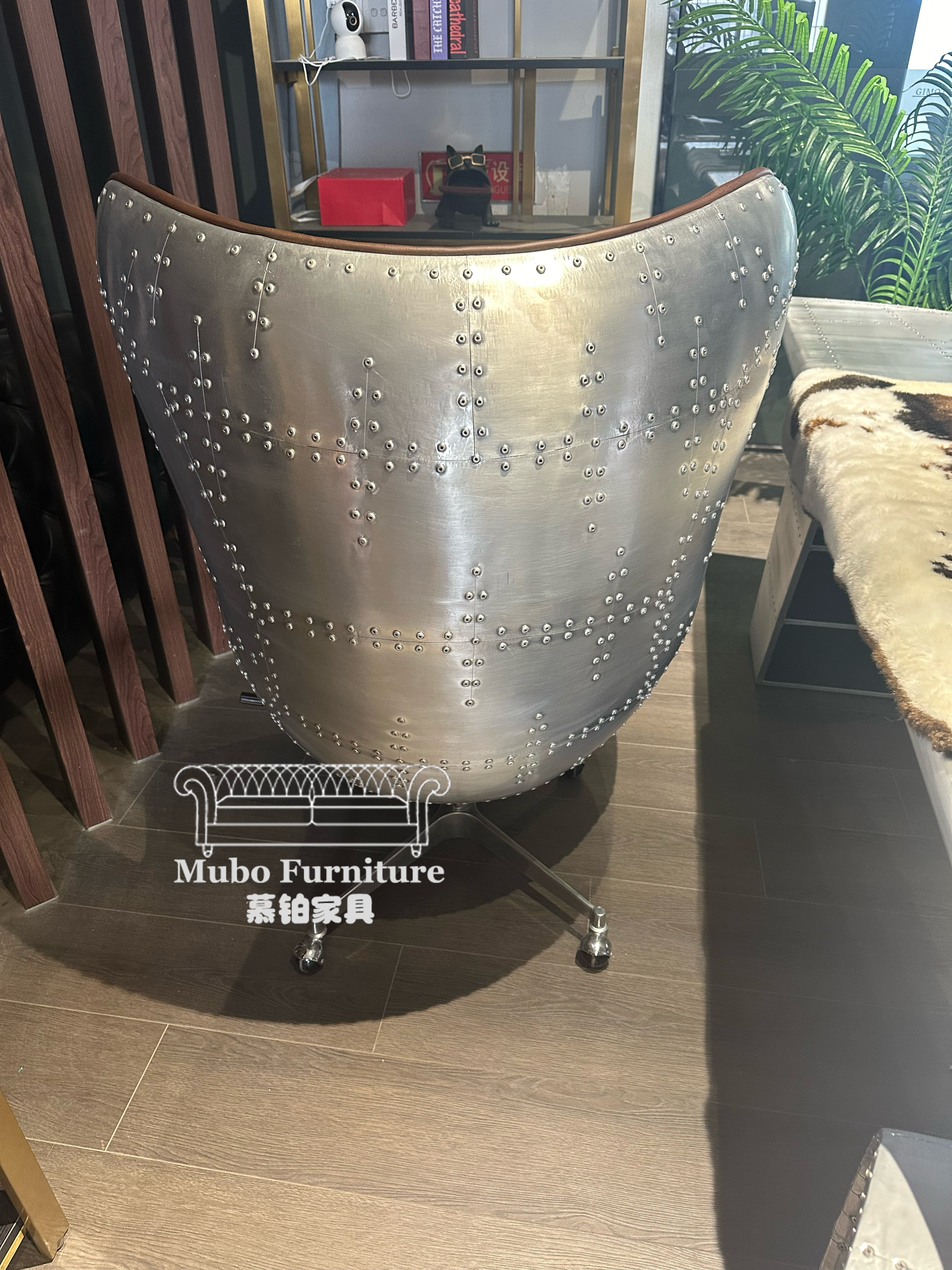 aviation style furniture egg chair