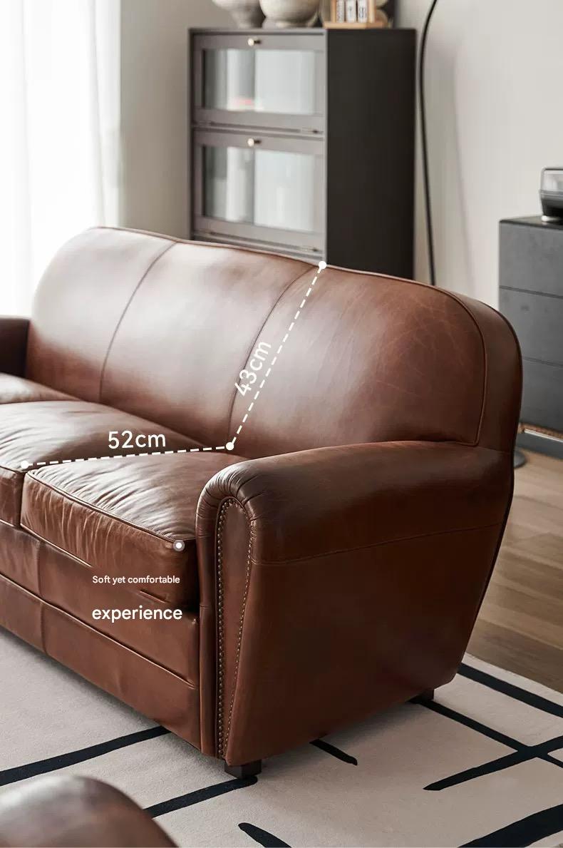 vintage leather club sofa