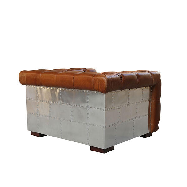 industrial Leather Couch